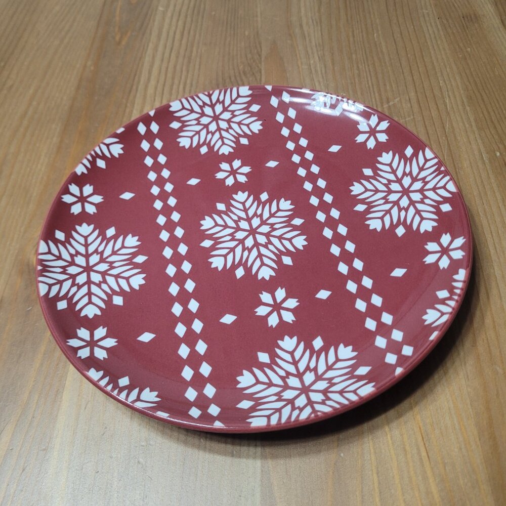 Notitake Colorwave Raspberry Holiday Accent Salad Plate - Picture 2 of 3